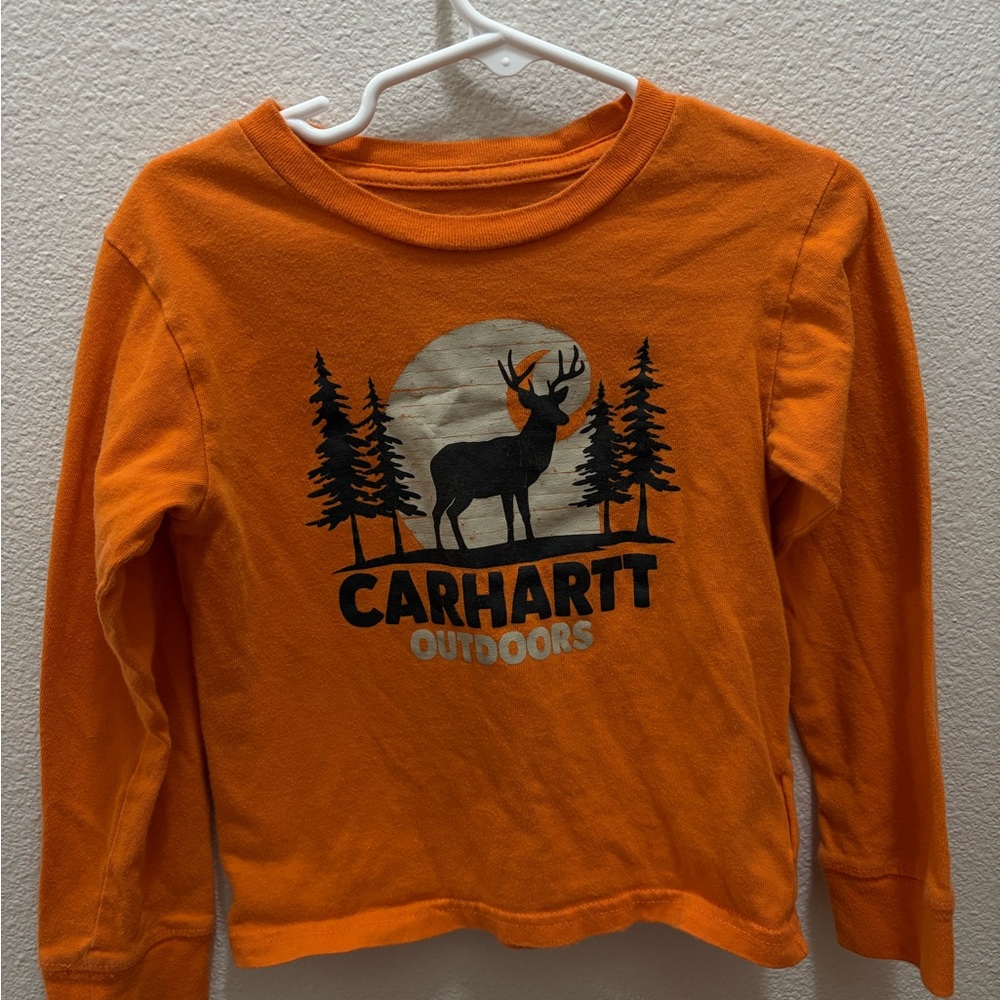 Carhartt Kids Orange Long Sleeve Shirt